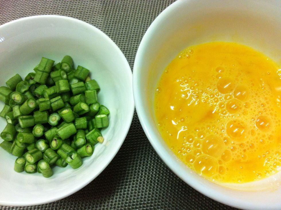 Snake beans & eggs