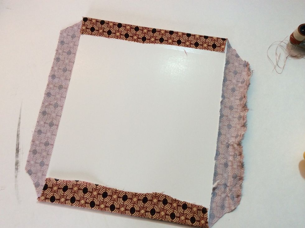 Snip corners of remaining sides.