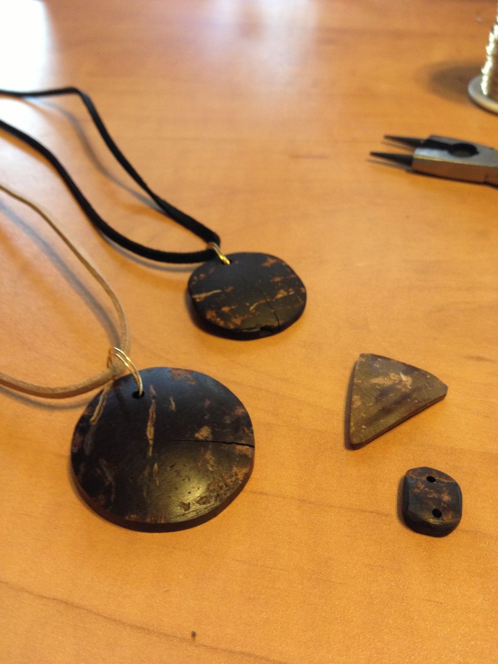 So far I've made two necklaces and a few beads.