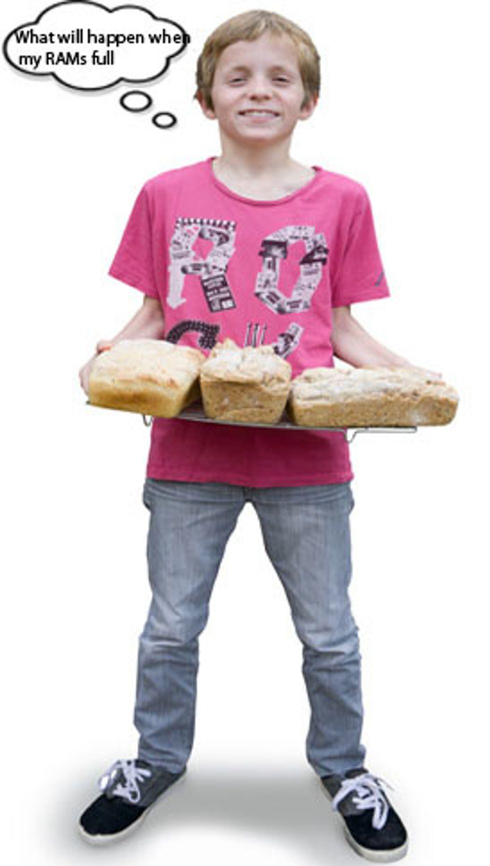 So Fintan's RAM has filled up will it A: Use Virtual Memory B: Use ROM C: Use Flash Memory