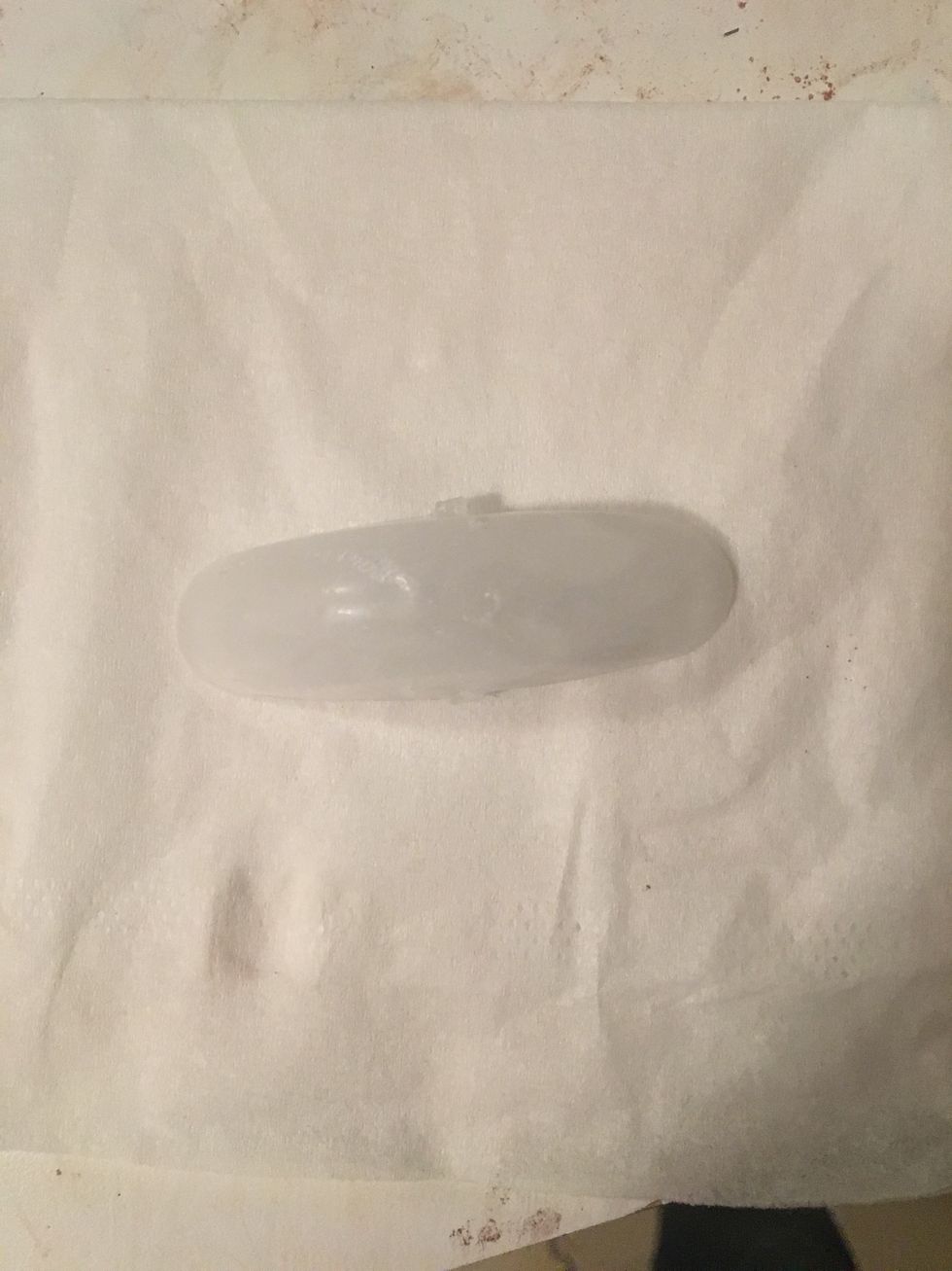 So, first just grab an ice cube and hold it on acne
