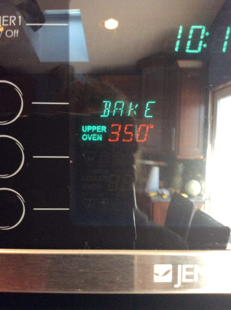 So first your going to set your oven to 350 F degrees