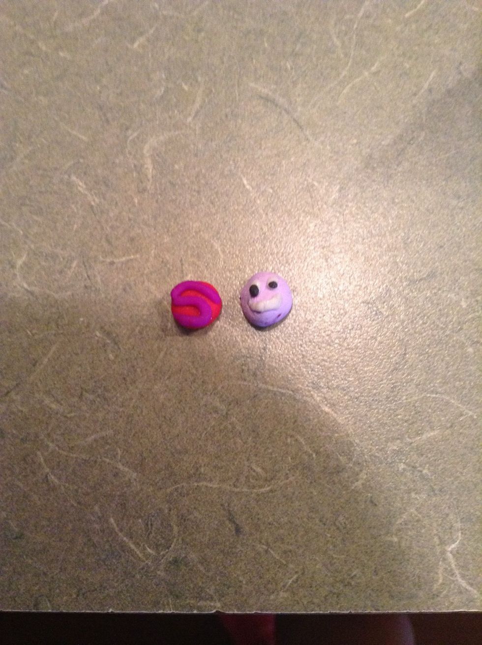 So here these ones aren't very good. I have a weird little guy that didn't turn out very good and an S one for my friend Samantha. Now were gonna make a Minion from Despicable Me.