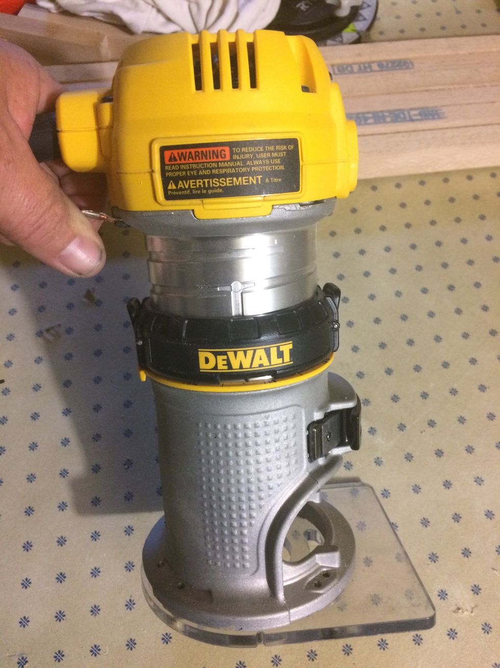 So I got out my router.