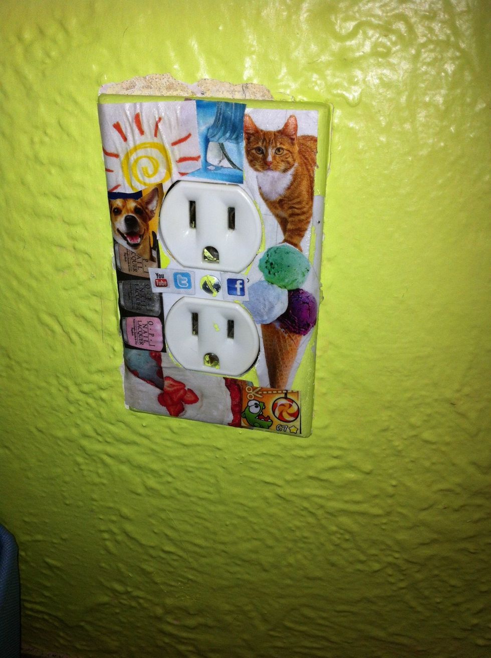 So it dried and here's what it looks like on my wall!