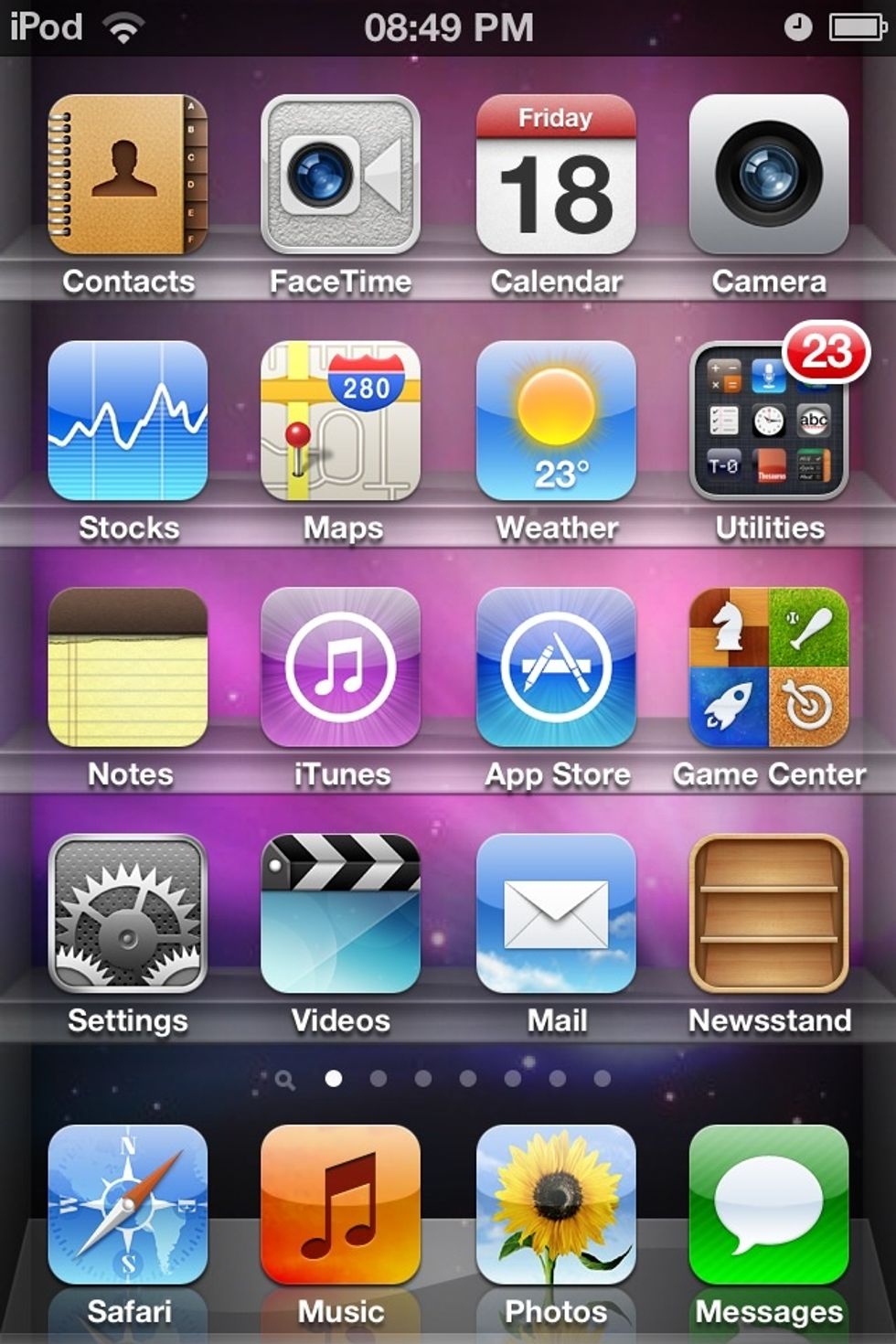 So now, back on the Home Screen, triple click the Home Button (the big button at the bottom with the square on it!) quickly, and it will all be...
