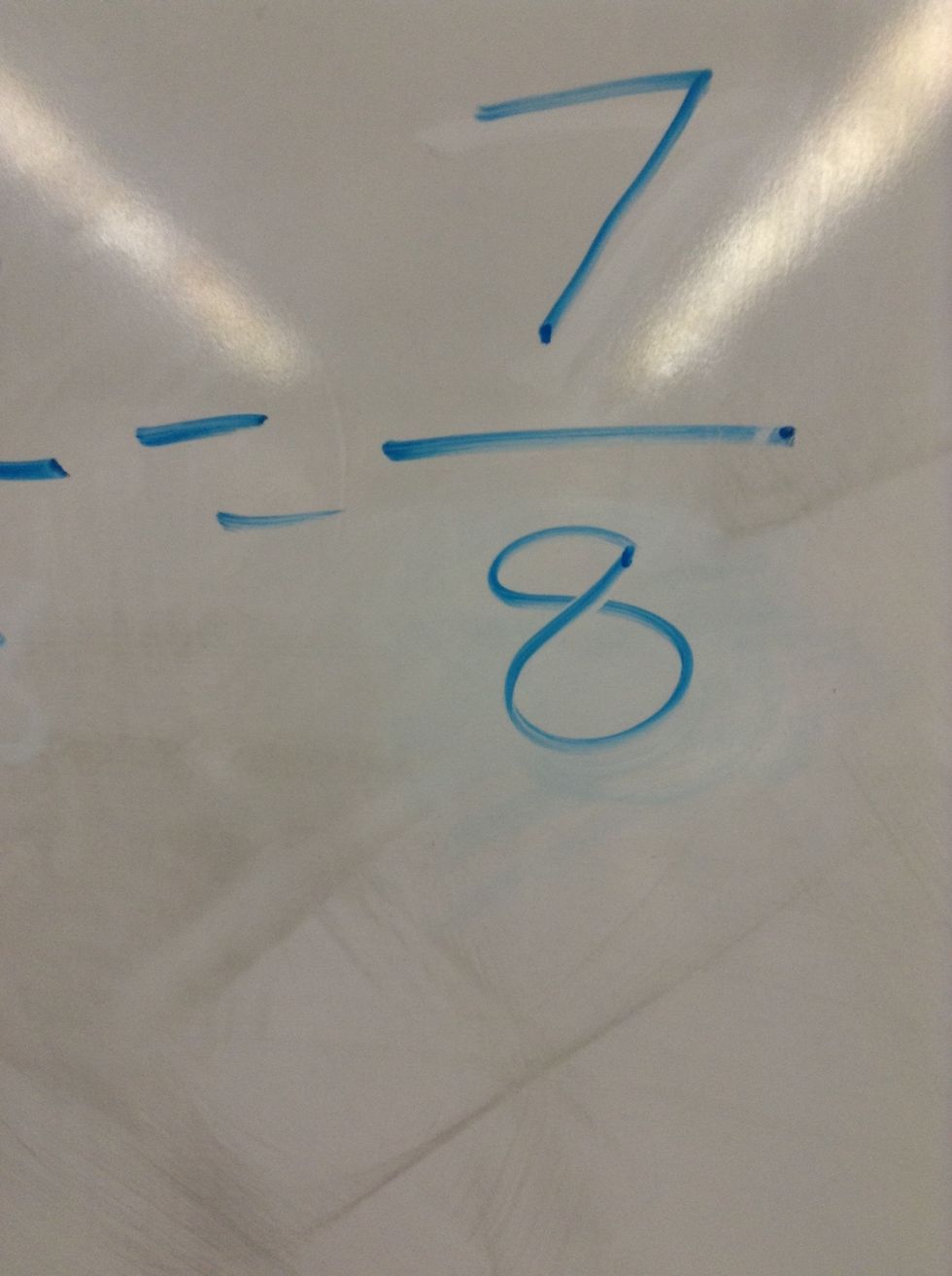 So now our final answer is 7/8.