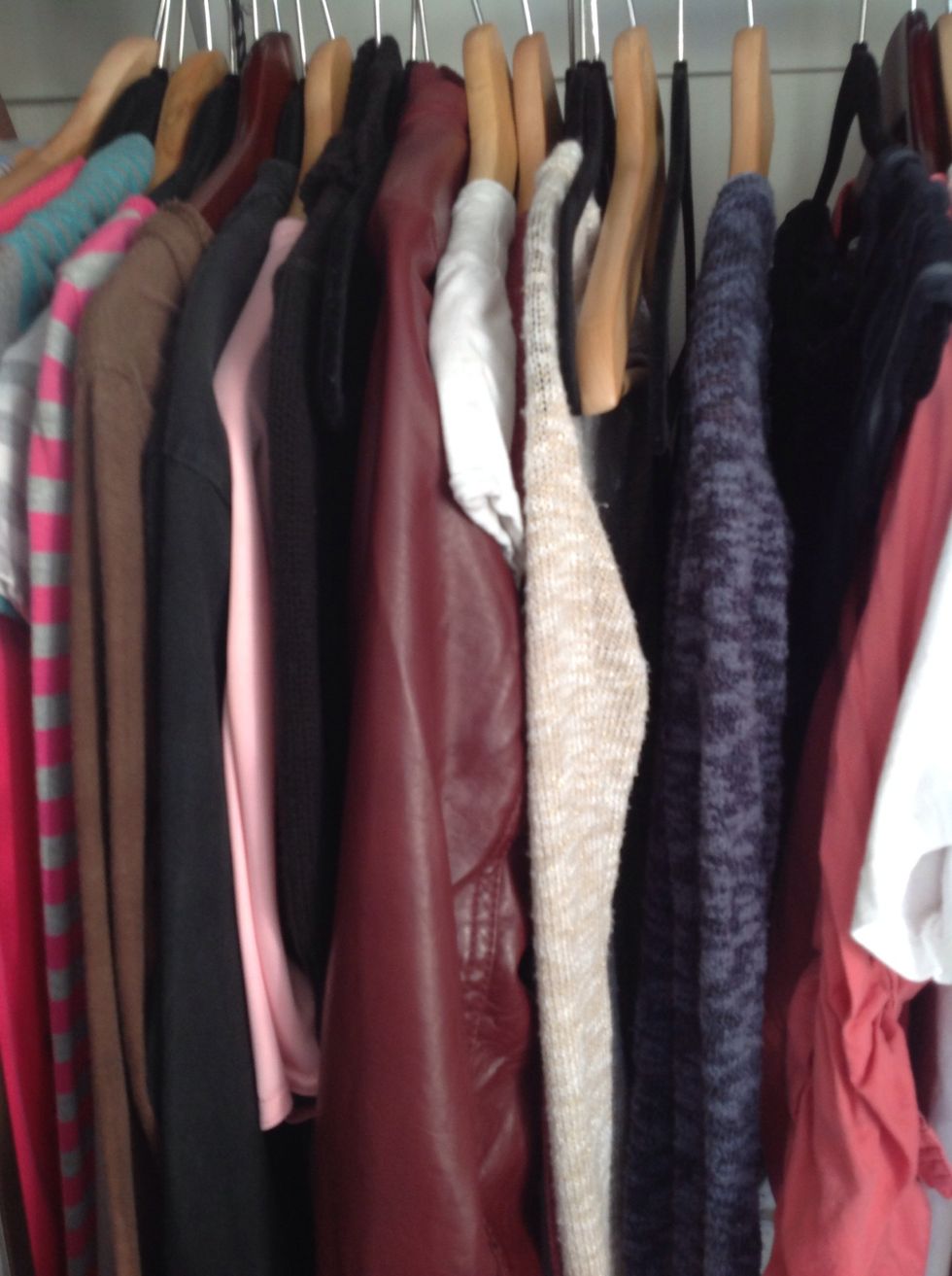 So now you are looking through your closet and you see the cutest stuff but don't know if it goes together. All you have to do is make sure there isn't any mis matched patterned and you are good