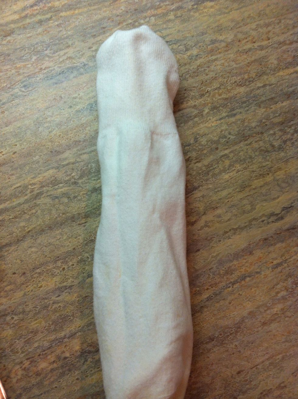 So one sock should be inside the other