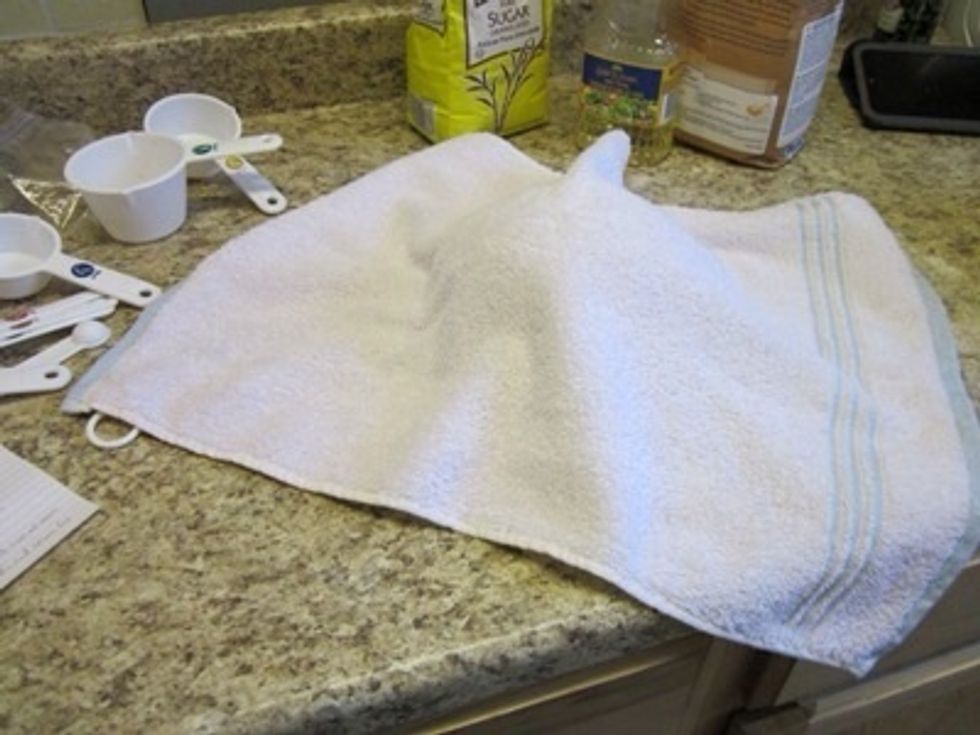 So, put a towel on it and practice patience. The waiting part may take anywhere from 1/2 hour to an hour, depending on how warm the room is.