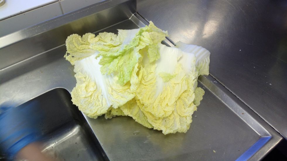 So remove the leaves and wash them thoroughly and shake off any excess water. Leave them aside while we chop and grind our ingredients. Wash your hands and wear a mask!! Lol.