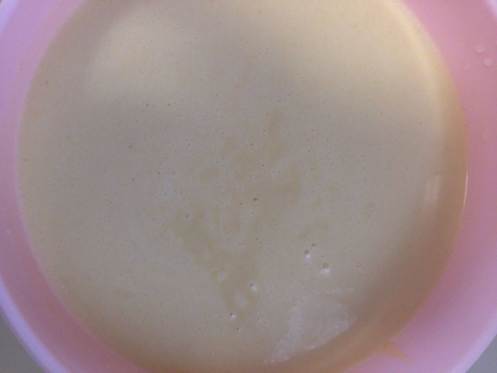 So strain the mixture and let stand for about 20 mins.