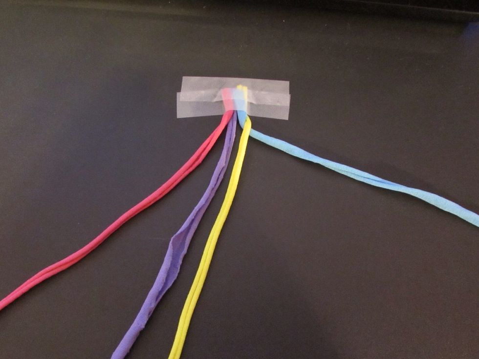 So take the YELLOW and place it over the BLUE.