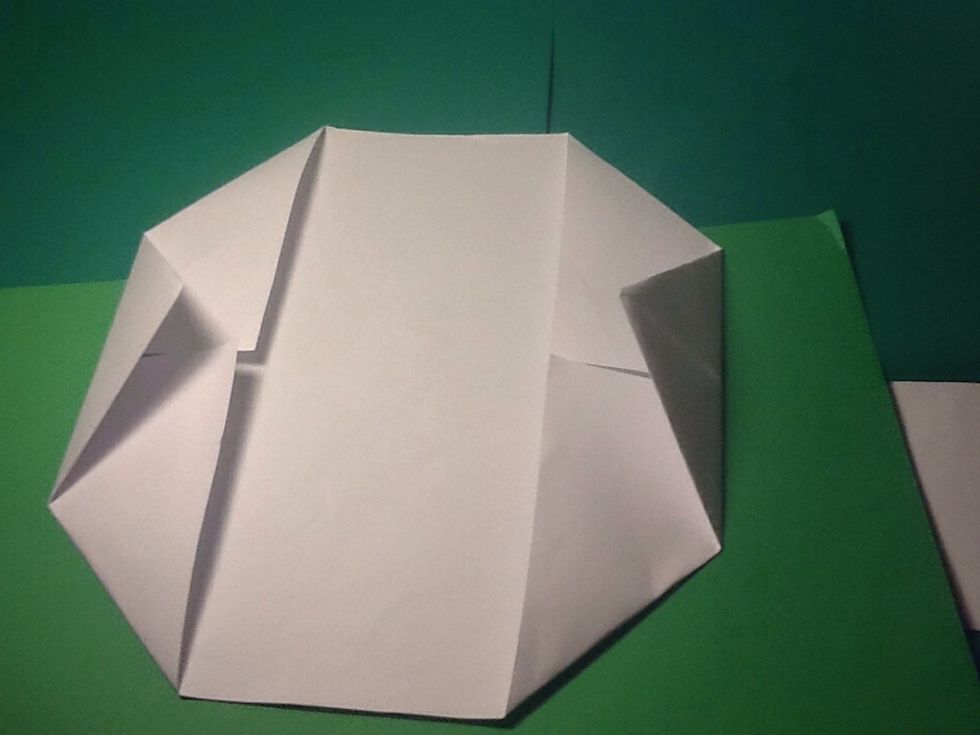 So the same on the other side now it looks like this