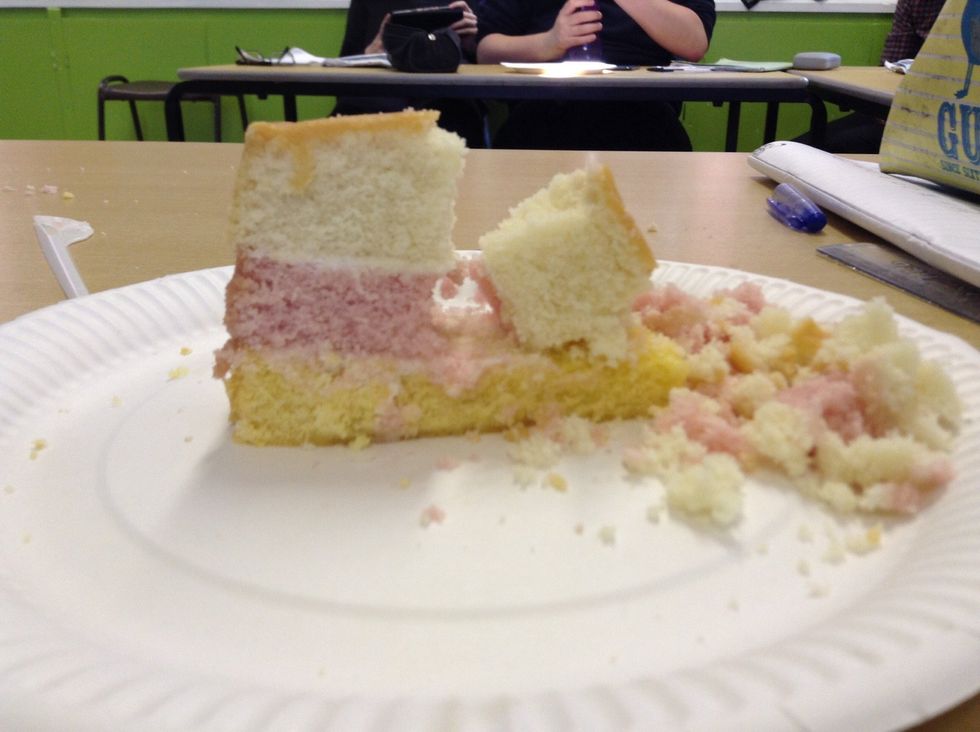 So the top layer snaps of and it erodes into lots of rocks