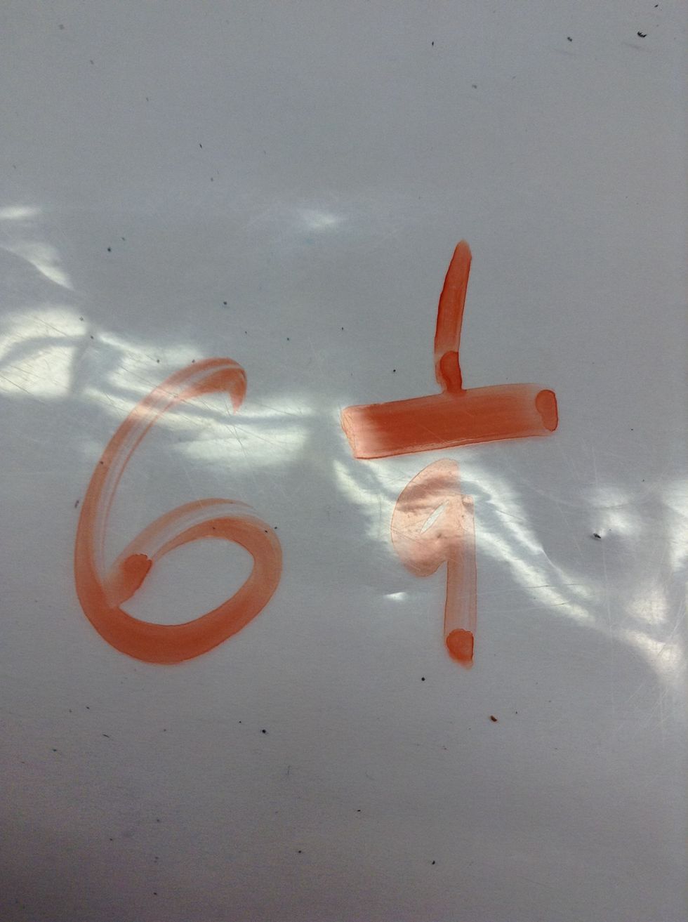 So then the whole number would be six and 1/9 would be the fraction portion \ud83d\ude0a