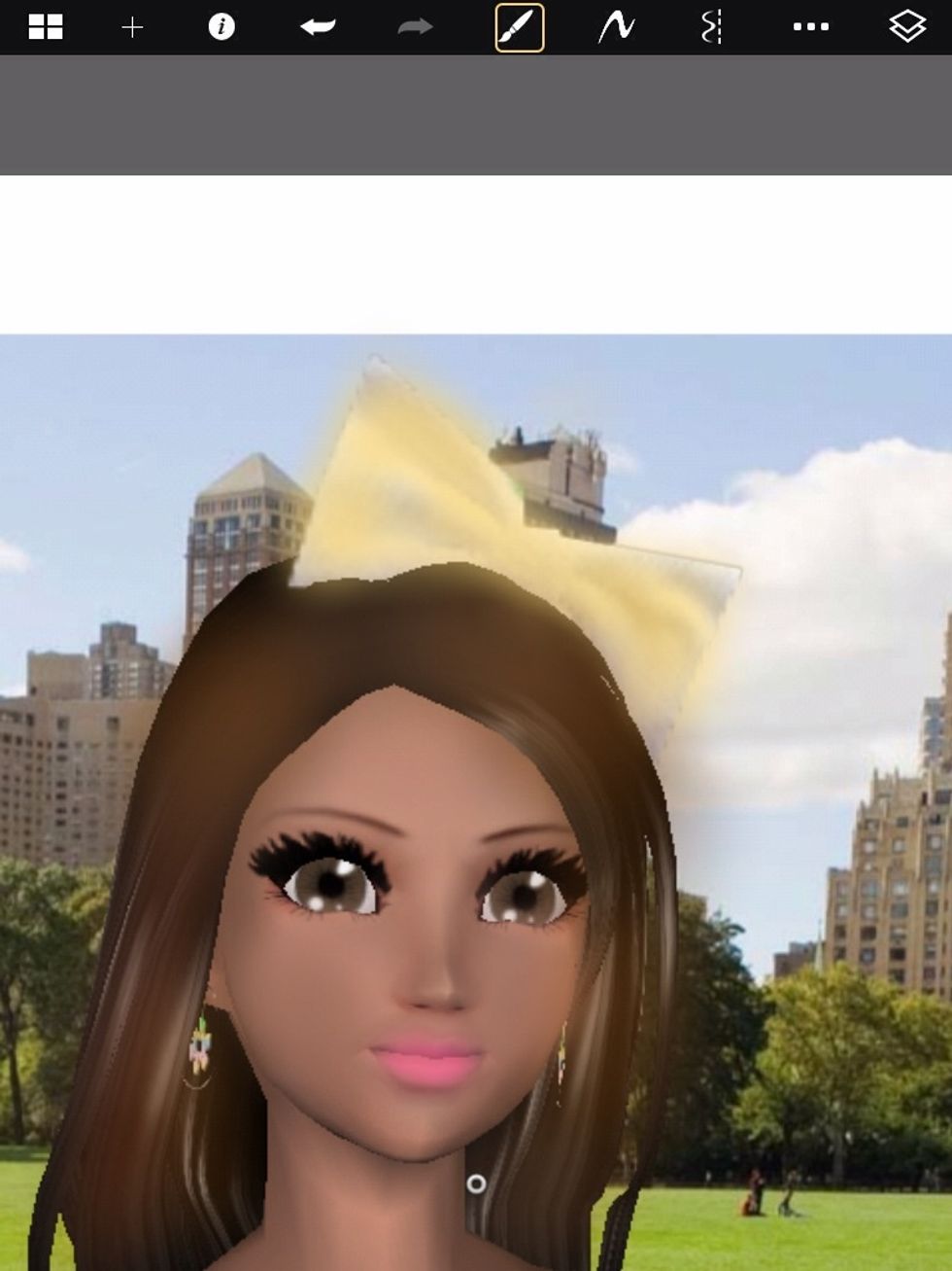 So this is how it should look like the finished bow