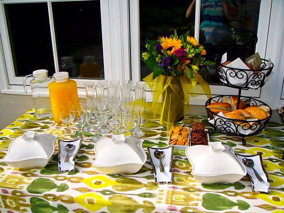 So this is my buffet table