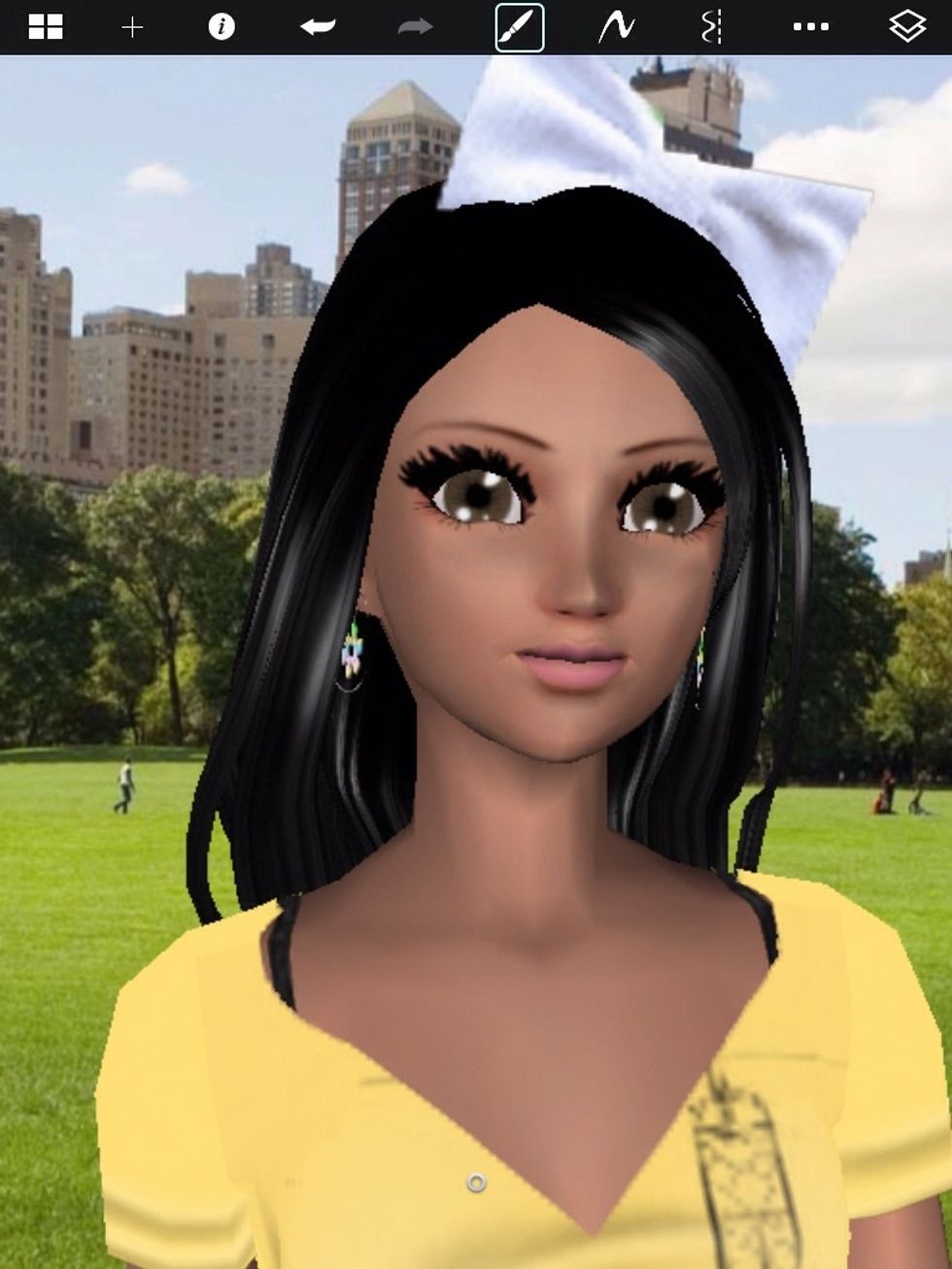 So this is the picture I took and I added it to sketchbook