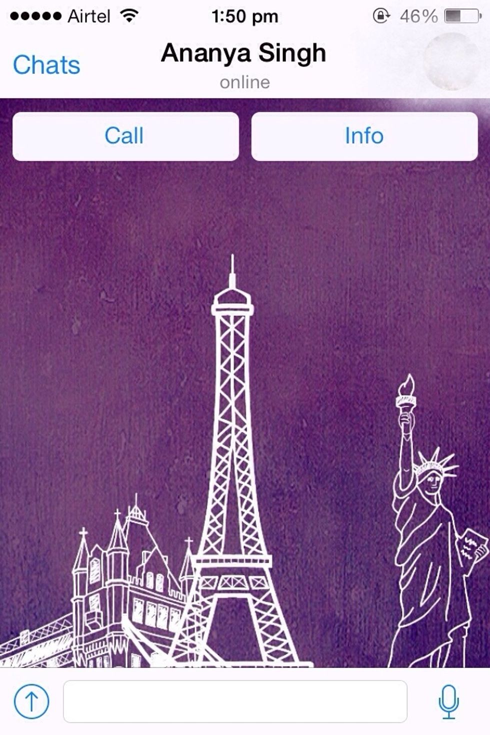 So this shows that the user is currently online. ( I have blurred the profile pics at the right hand corner. That should explain the smudge!)