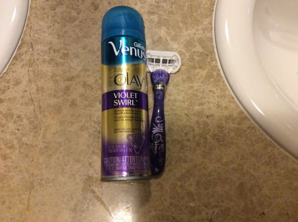 So when I take a shower I usually shave my legs and armpits. It's really not that exciting!