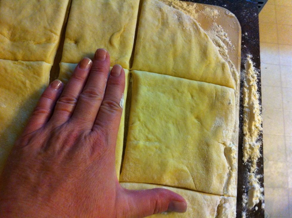 So you end up with squares like these.