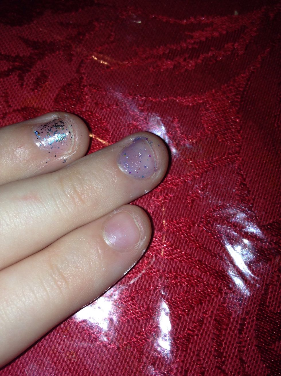 So you just apply it with the brush first coat.