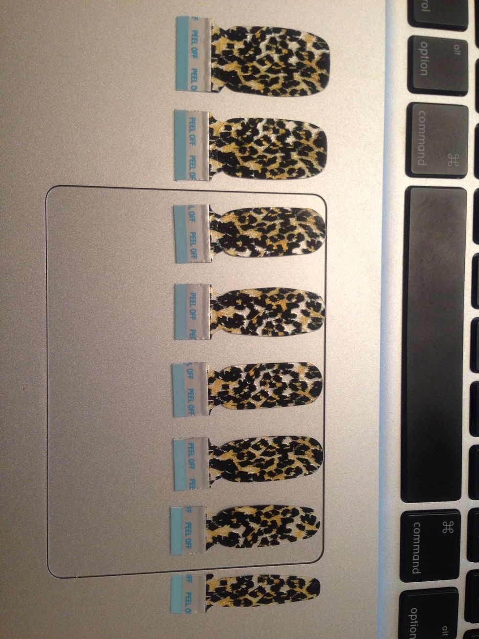 So you'll get 2 sets of 8 strips. ONLY OPEN ONE PACK!!! these puppies are made of actual nail polish so if you do choose to only use a couple, don't because they will dry up\ud83d\ude14 I found out the hard way