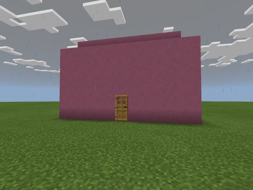 So you need to make a house/cave/whatever you want your passage in.