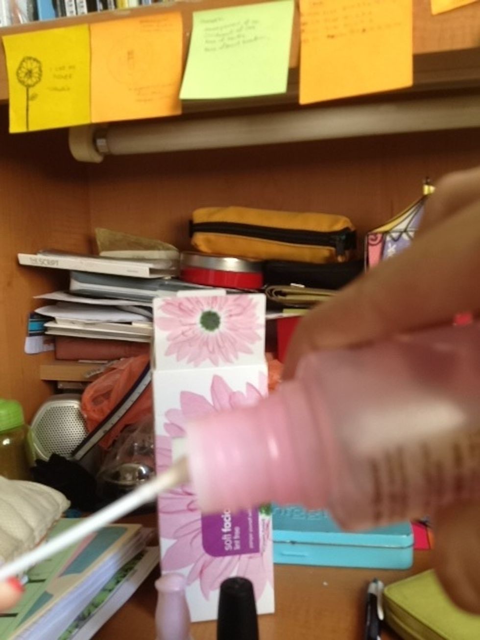 Soak it in some remover and use this to clean the excess polish around the side of your nails.