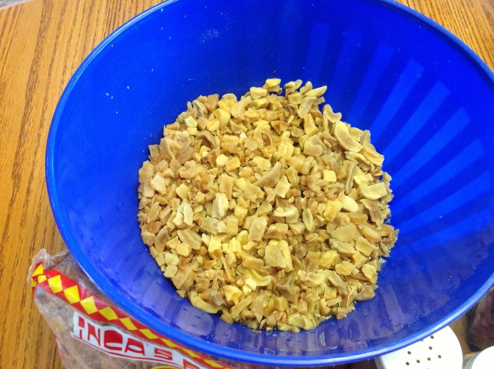 Soak potatoes overnight