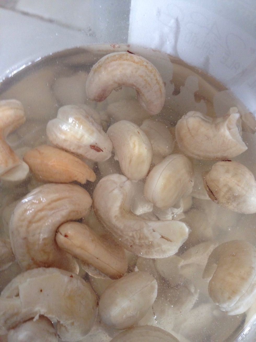 soak raw cashews (usually available in the bulk section of your natural foods store.)