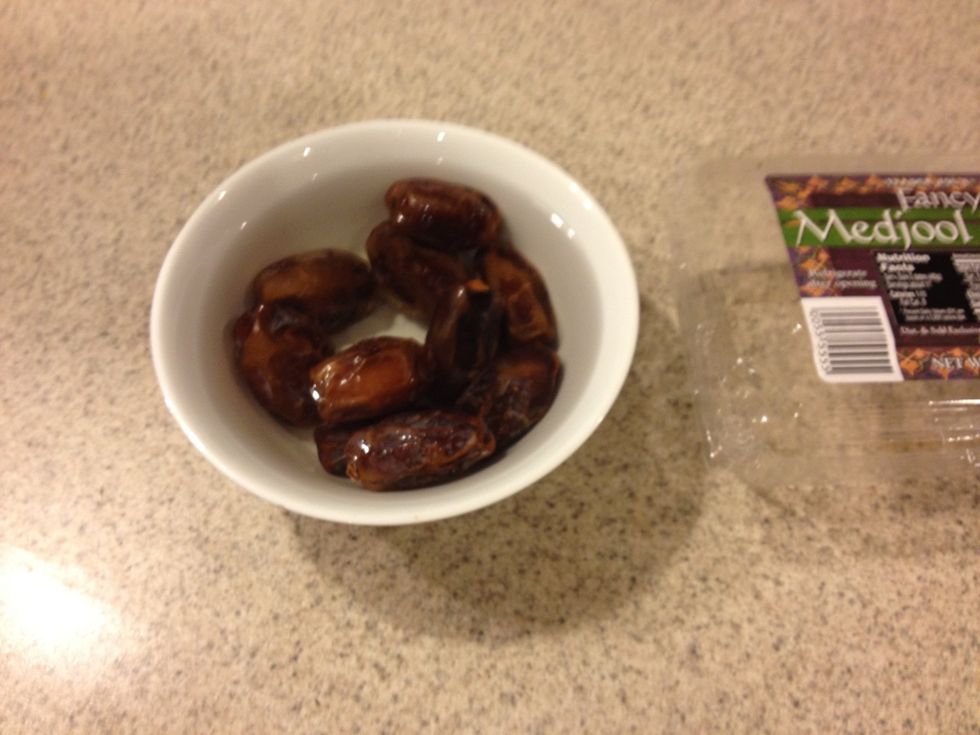 Soak the dates in water for 1 hour to soften them.