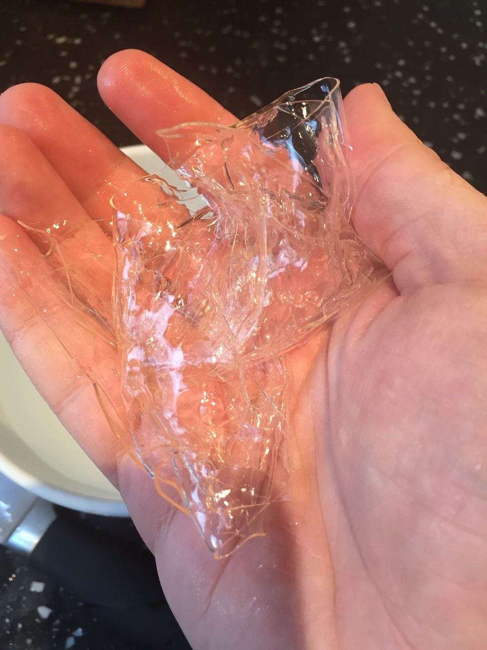 Soak the gelatine in cold water until soft