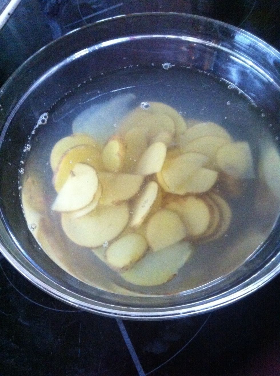 Soak them in hot water