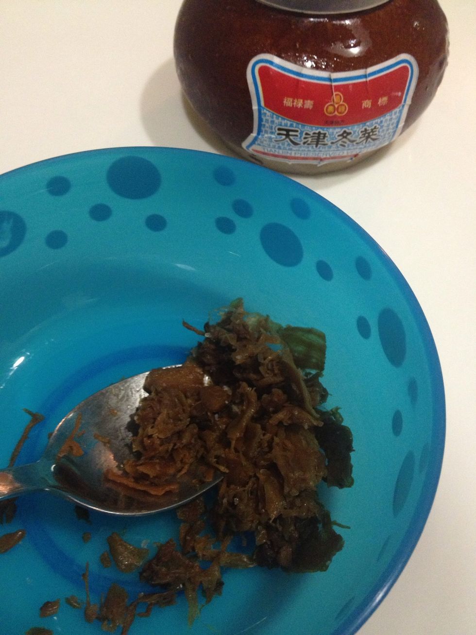 Soaked and excess water squeezed