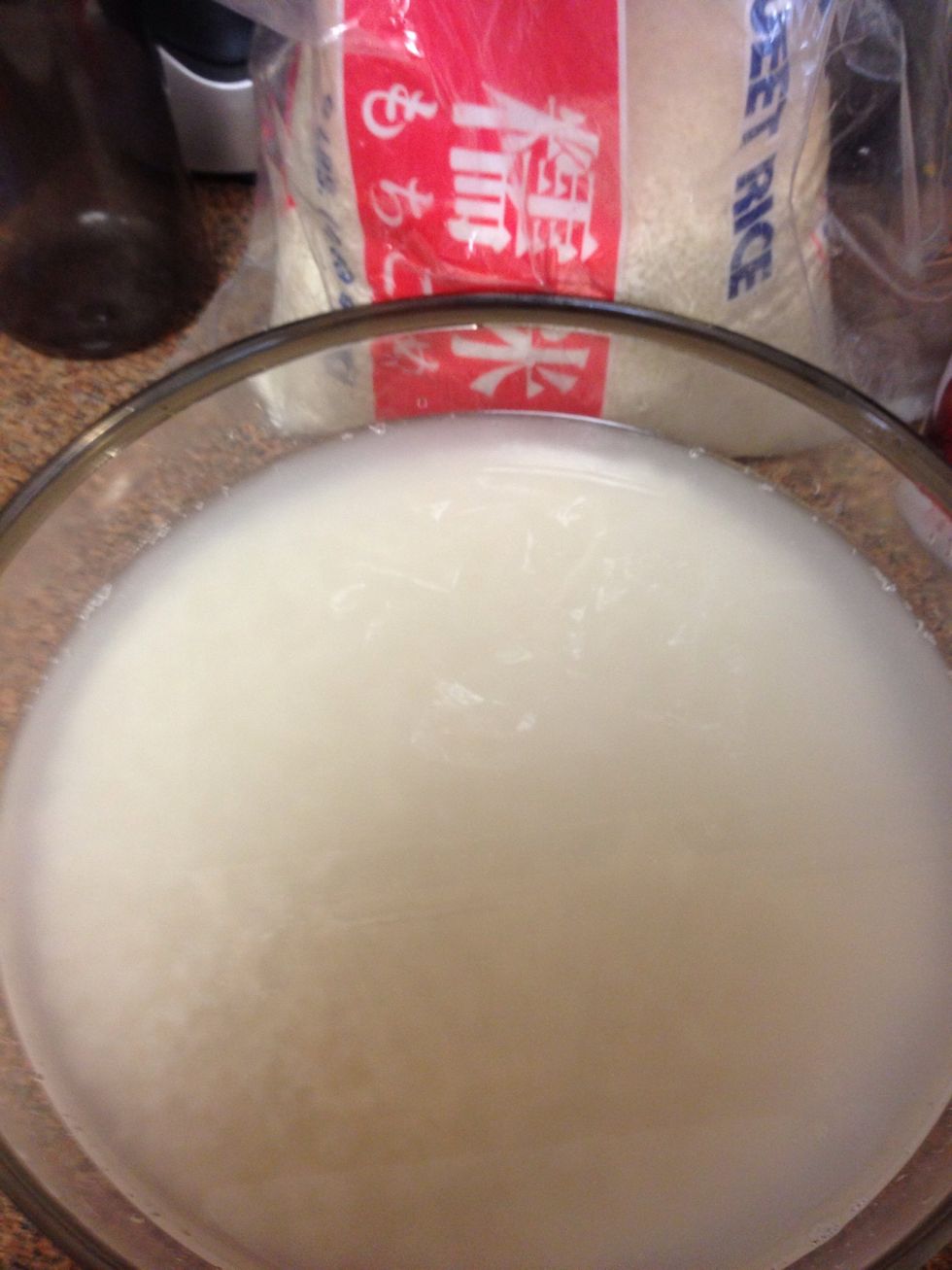 Soaked the rice for 30minutes in tap water