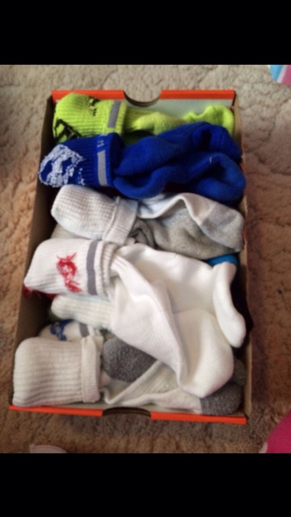 Socks in.