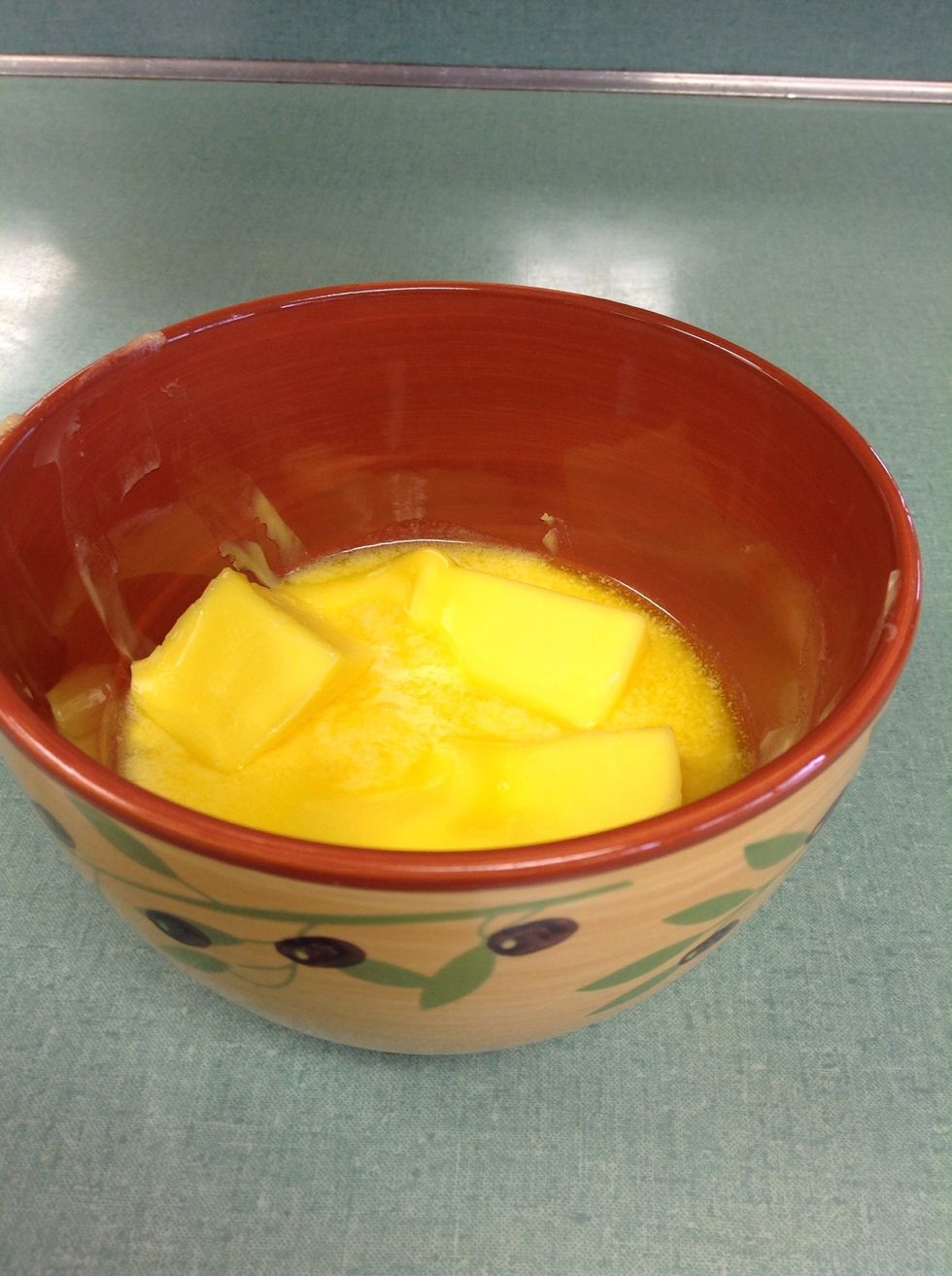 Soften 1 cup of butter