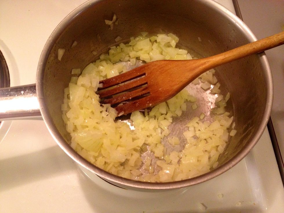 Soften the onion..