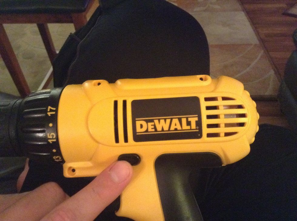 Some drills have a forward and reverse setting. Make sure the drill is set to forward or so that the drill rotates clockwise.