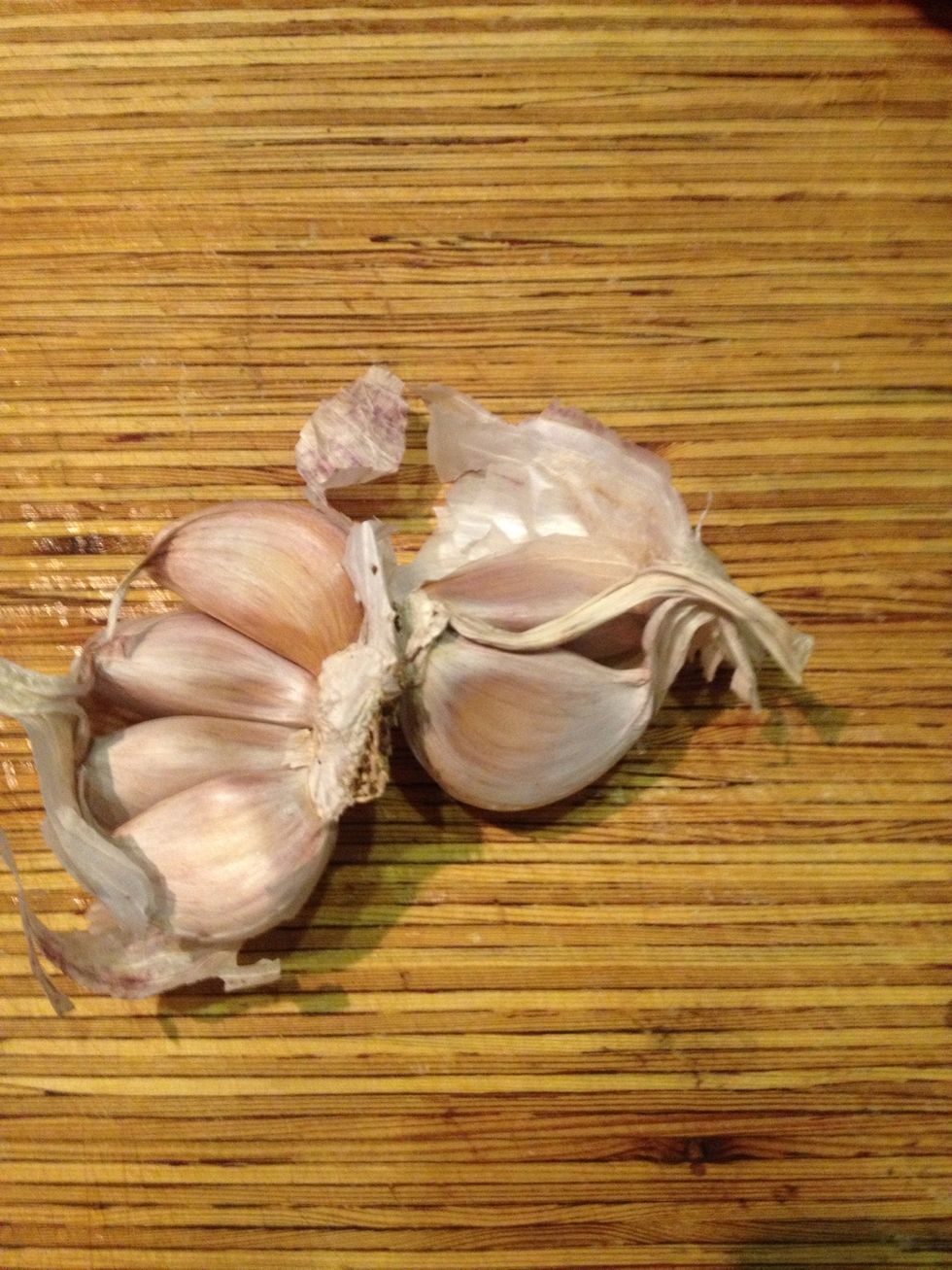 Some garlic