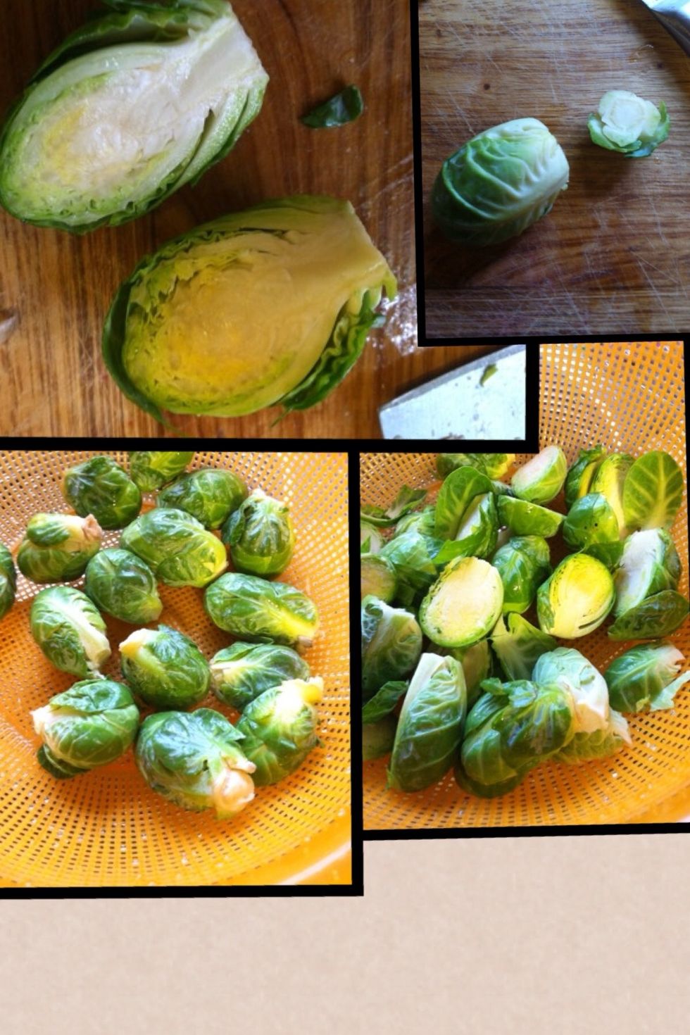 Some have really big ends so cut it out so it won't be too hard to eat. Cut it in half.