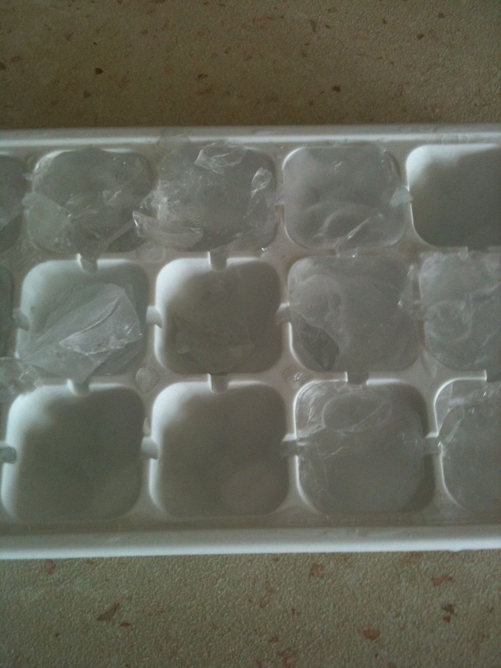 Some ice cubes
