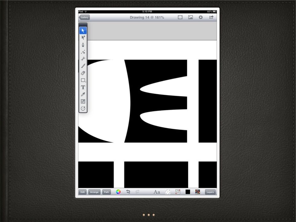 Some more manipulation for an "E".
