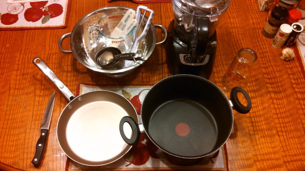 some of the kitchen tools you will need.