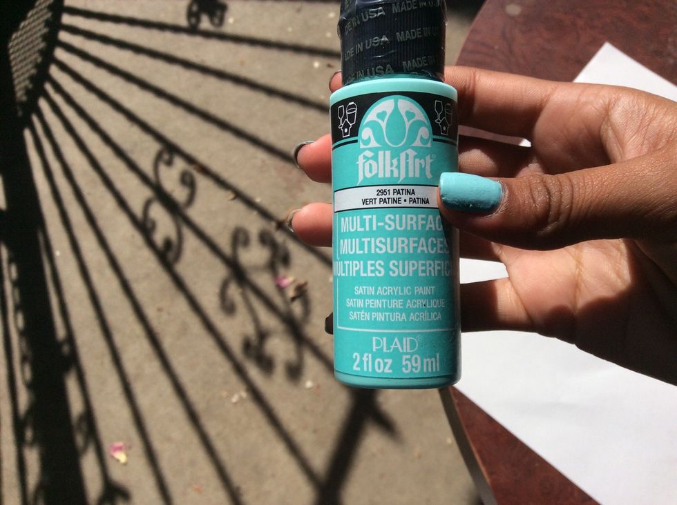 Some paint. I will be using just one color but you can use whatever colors you want.