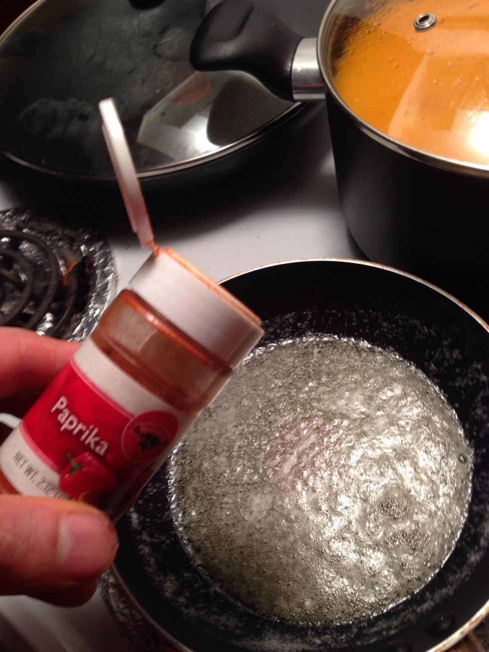 Some paprika right into the butter