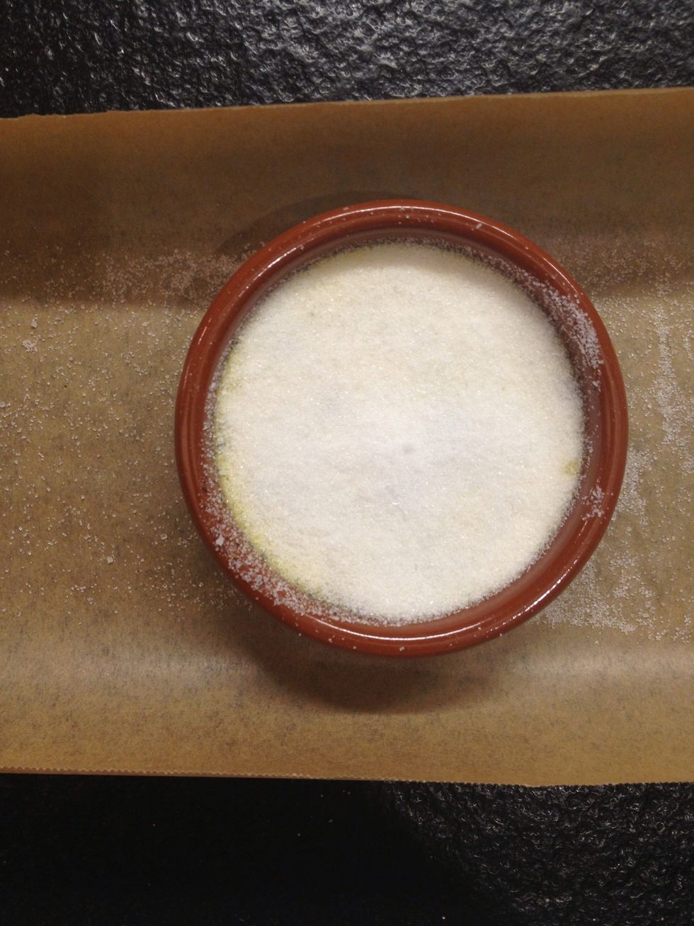 Some parchment so you don't get sugar everywhere.
