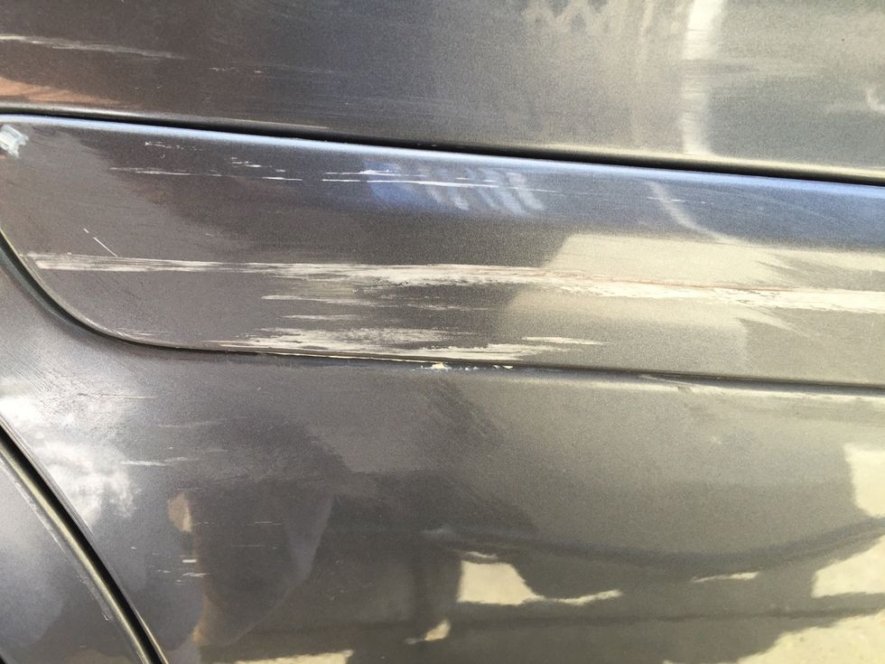 Some scratches removed. More work to do!